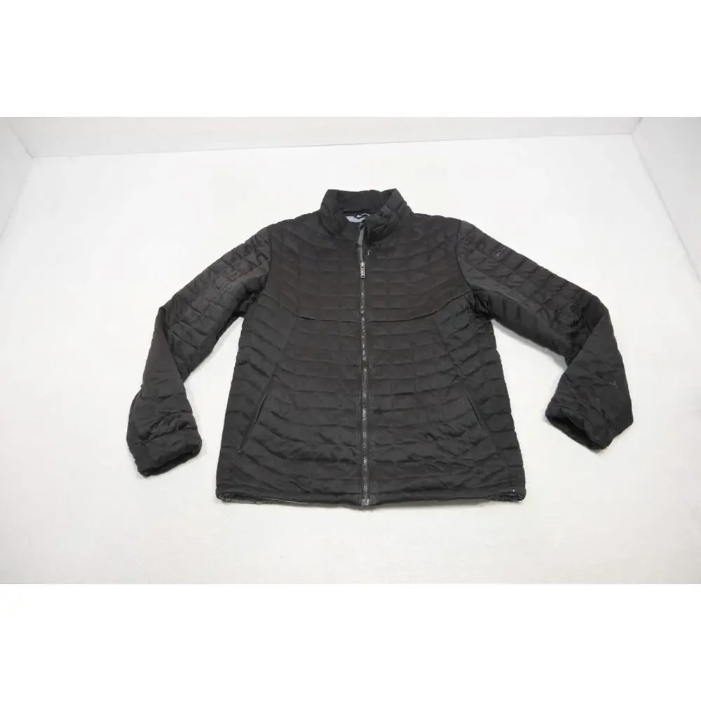 Ben Sherman‎ Quilted Puffer Jacket Black Full Zip Performance Mens Size Large